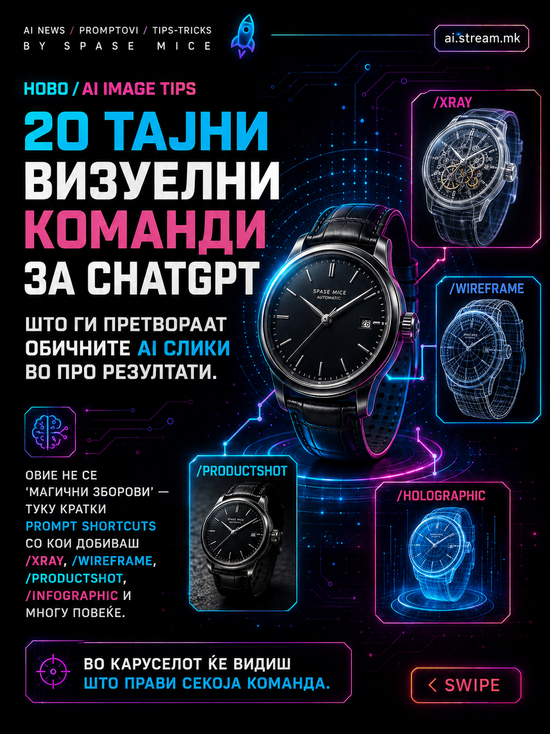 20 визуелни ChatGPT команди што можат целосно да го сменат начинот на кој генерираш AI слики